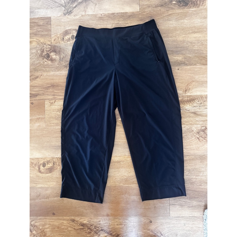Athleta‎ Womens Black Brooklyn Ankle Capri Pants Size 18 Activewear Hiking